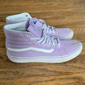 Vans Old Skool High-Top Shoes - Purple/White - Sz. 7.5M/9W